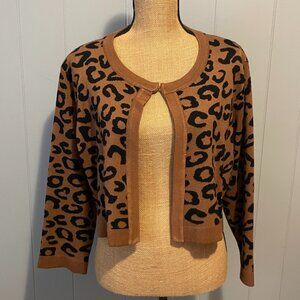 Grace Karin Leopard Print Cardigan Size 2XL